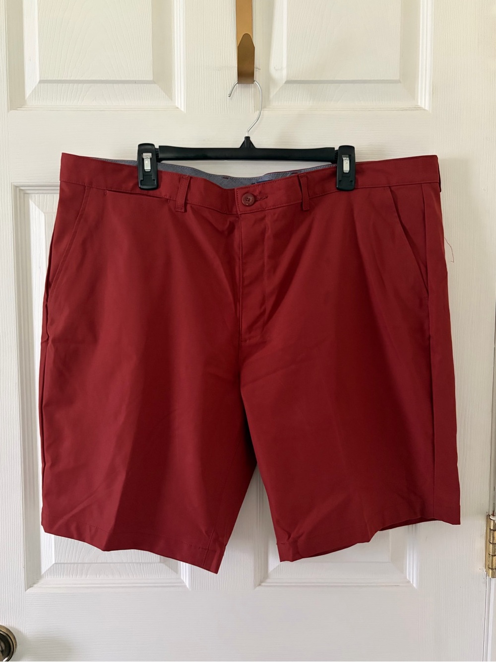 George Men's Red Flat Front Shorts